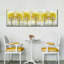 Automne, arbres jaunes sur toile-395537488