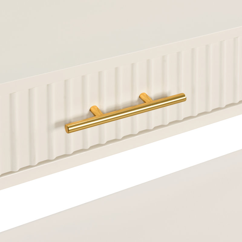 Modern Minimalist Console Table, Beige