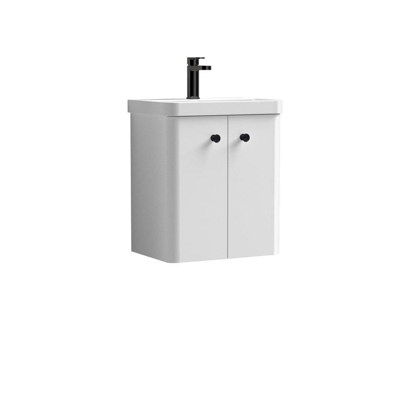 505mm Single Bathroom Vanity with Integrated Vitreous China Basin