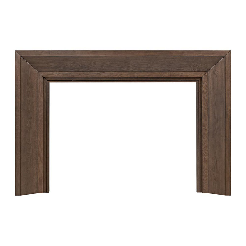 Modern Ember Everly Wood Fireplace Mantel Surround Kit in White | 56" x 42" Opening | 54", Umber, 72"