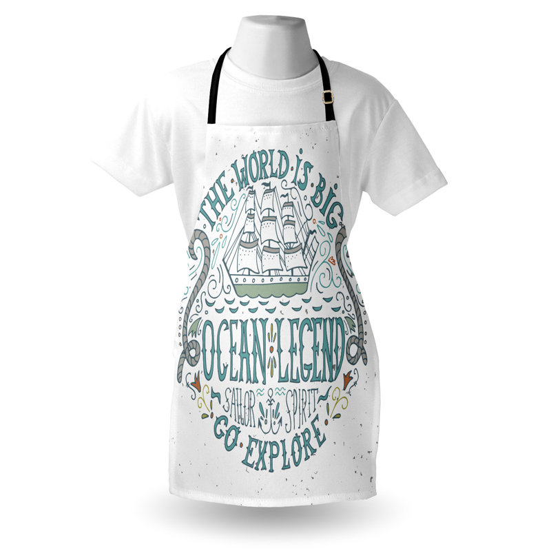 No Pattern Bib Apron
