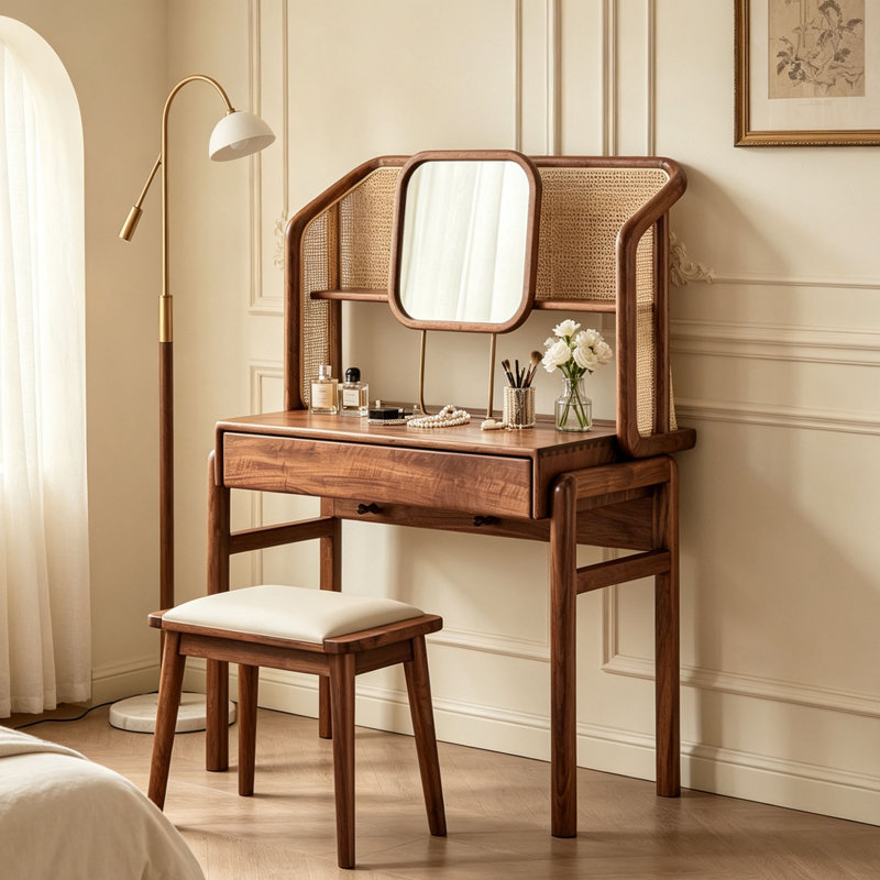 Coiffeuse minimaliste de style américain
