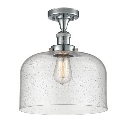 Bell - 1 Light 12" Semi-Flush Mount