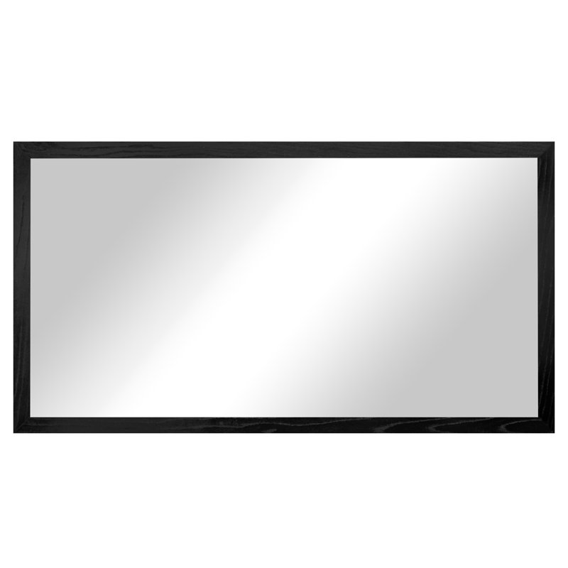 Miroir en bois franc Ebark Designs Ebark - chêne rouge 2 po, 45 po x 30 po, Noir