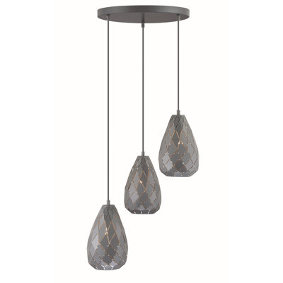 Arlie 3 - Light Museum Black Unique/Statement Pendant