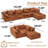 Cloudelle Boneless Modern Modular Couch Set,Cloud Sofa With 4 Pillows,Free Combination-422542178
