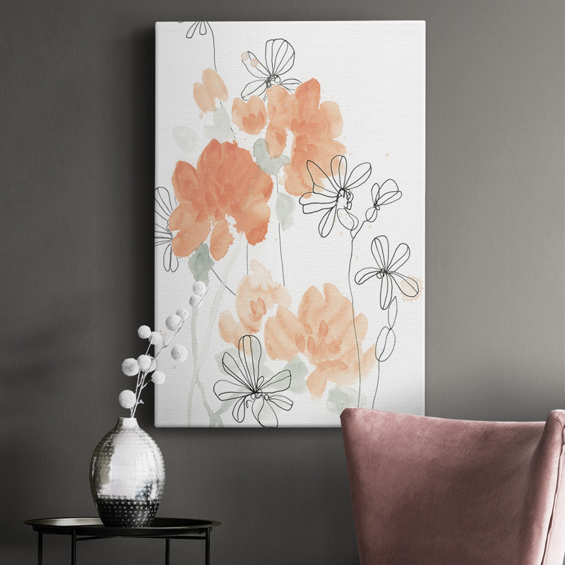 «Blush Pe pivo I», reproduction de dessin sur toile tendue, H 48 po x l 32 po x P 1 po