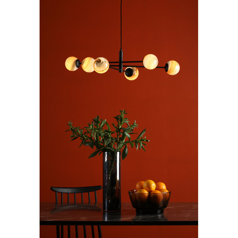 6 - Light Matt Black Pendant