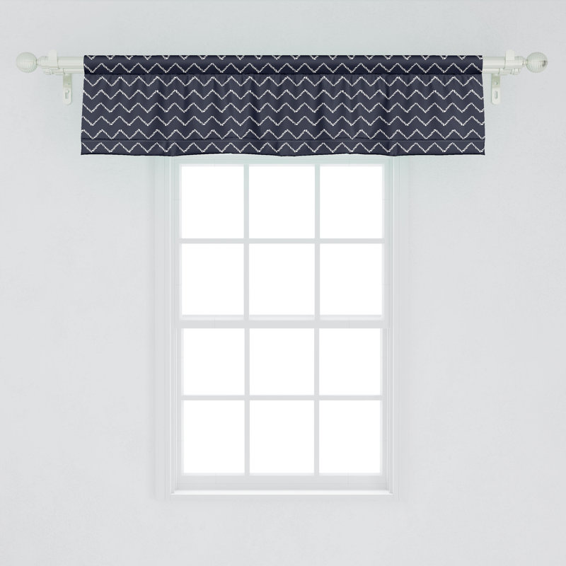 Ensemble de 2 cantonnières Ambesonne Zigzag, L 42 po x L 12 po