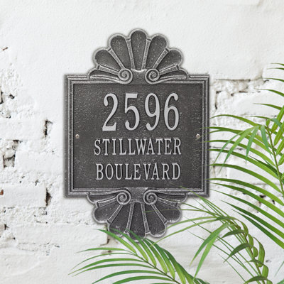 Signature Series 3-Line Wall Address Plaque