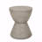 Light Grey Outdoor MGO Hourglass Side Table, Pedestal Accent Table
