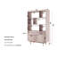 Mosayk 185cm H x 115cm W Solid Wood Standard Bookcase