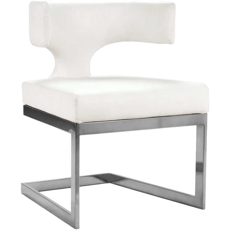 Chaise d'appoint Alexandra, Argent argent