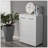 Six Drawer Side Table-White