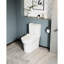 Toilette allongée en céramique à hauteur confortable, 1,1 / 1,6, blanche, et siège en céramique, allongée, hauteur confortable, mode accrédité