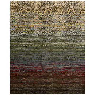 Tapis bleu / vert / rouge Denoila