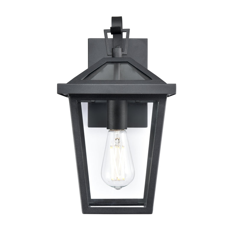 Rajesh 1 Light Outdoor Wall Sconce, 14.5" H x 8" W x 8.75" D
