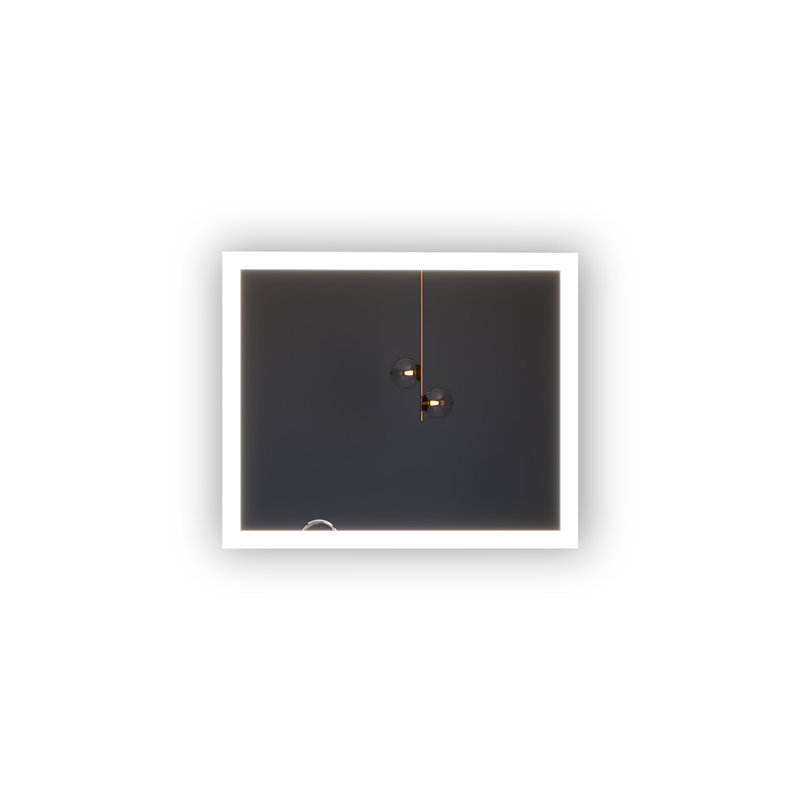 Quillen Modern Contemporary LED Lighted Bathroom Vanity Mirror, 30" H x 36" W