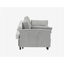 Canapé double 54,30 pouces à deux places avec lit escamotable, mobilier de salon, gris clair-477026136