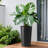2-Pack 21.7 In Modern Tall Square Planter Boxes, Matte Brown/Grey/Black Tapered Flower Pots | Indoor Outdoor Use For Porch, Patio, Garden & Home-128860527