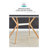 Modern Minimalist Dining Table – Anti-Scratch MDF Top with Metal Heat Transfer Legs (White)