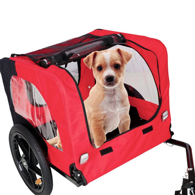 Pet Bike Trailer For Dogs Outdoor Bicycle Trailer Cat Dog Stroller - Dog  Carriers & Bags - AliExpress