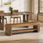 Banc de salle à manger en bois 63 po, siège de cuisine pour salle à manger, salon, bureau personnel, assemblage facile-260876528
