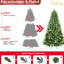 Arbre de Noël classique de 4 pi avec 636 pointes en PE +, branches de mise en valeur du stress, support en métal solide pour les décorations Décorations saisonnières traditionnelles à base tombante automatique de 4 pieds