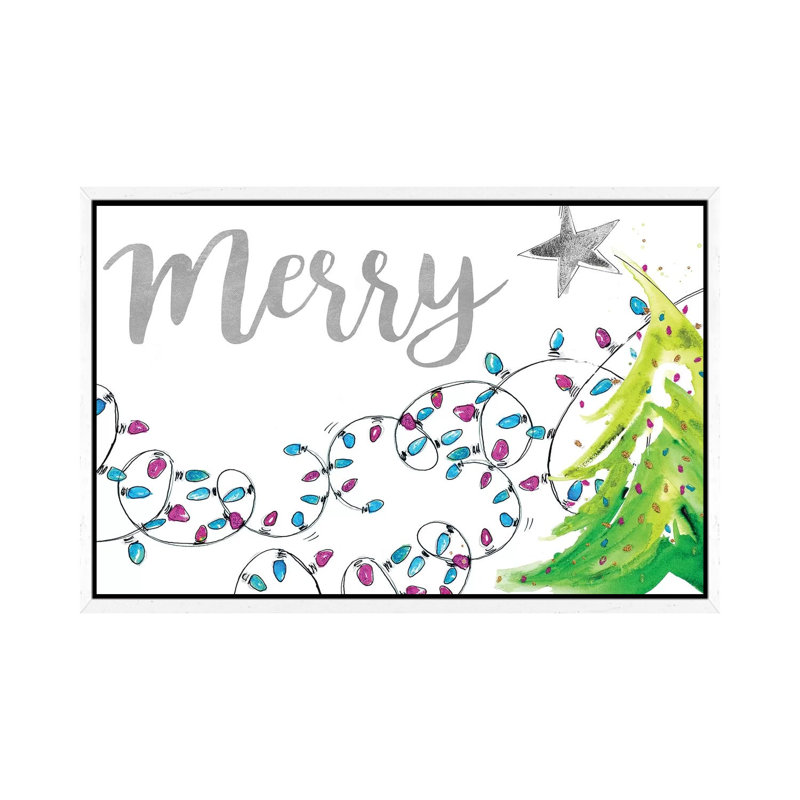 Merry With Lights by Patricia Pinto - Gallery-Wrapped Canvas Giclée on Canvas, White Floated Frame, 101.6 cm H x 66.04 cm W