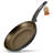 11'' Large Fry Pan - Non-Stick Stylish Kitchen Cookware with Metallic Ridge-Line Pattern