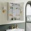 Armoires de salle de bain en miroir l 16 po x H 30 po Frescoly avec tablettes réglables et porte de salle de bain à droite-645801880