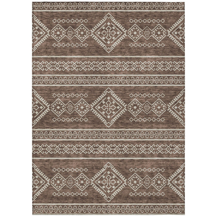 Washable Southwestern Indoor Rug