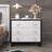 3 Drawer Nightstand With Square Straight Legs
