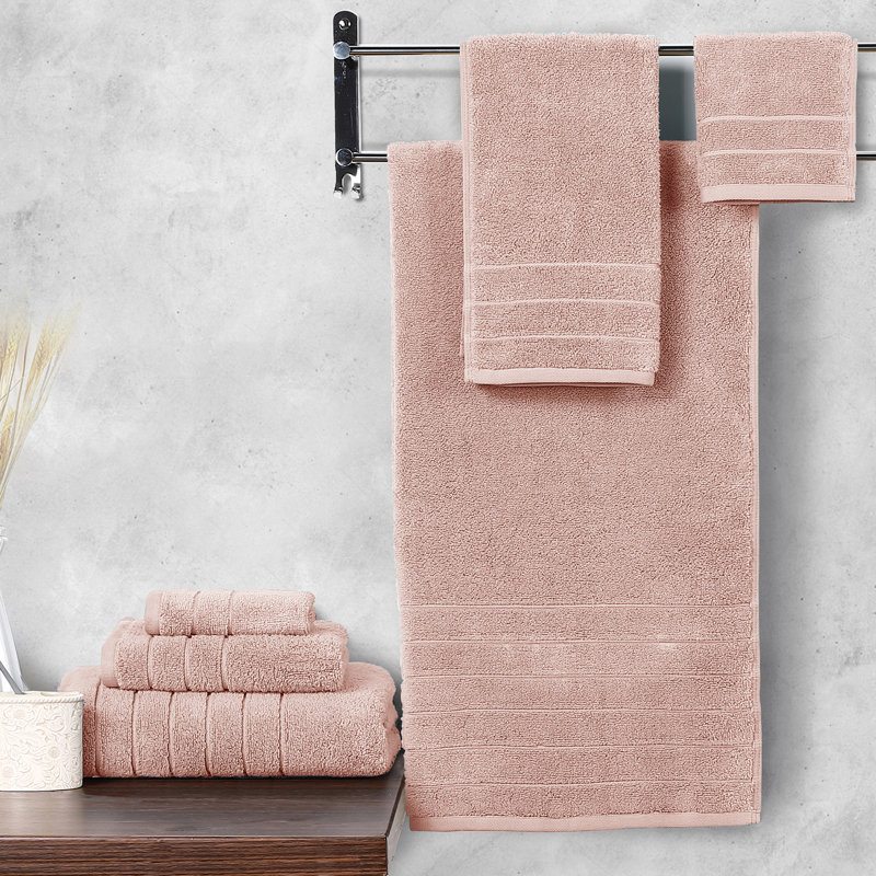 Ensemble de serviettes 6 pièces Anne Klein Reverie, Rose