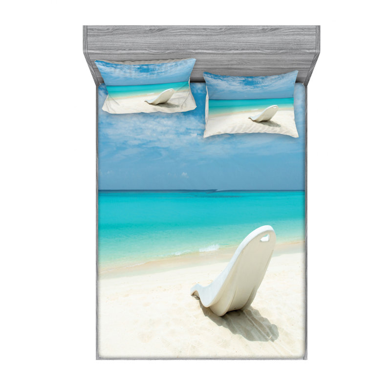 Microfiber Sheet Set, Queen Sheet Set with Fitted Sheet