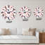 Horloge murale à motif flamant rose sur fond blanc I-1367134142