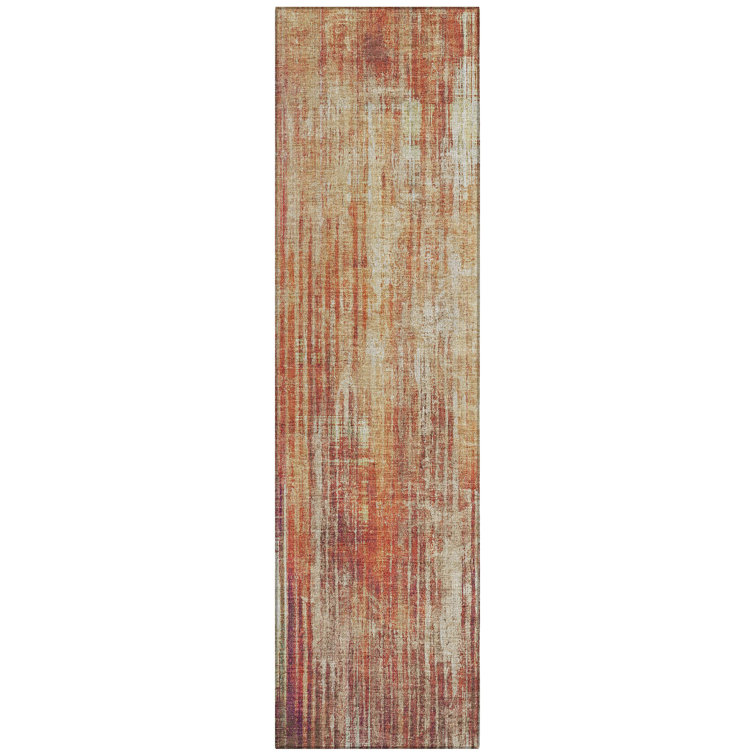 Fayme Washable Striped Indoor / Outdoor Rug