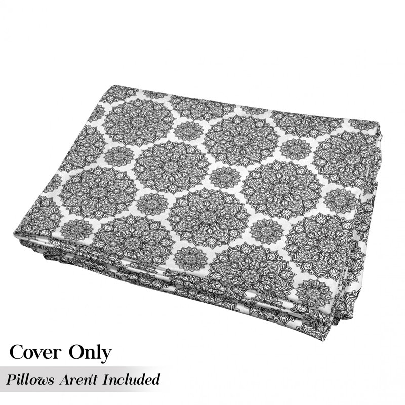 Housse de coussin symétrique pour l'extérieur Mandala, H 2 po x l 36 po x P 88 po