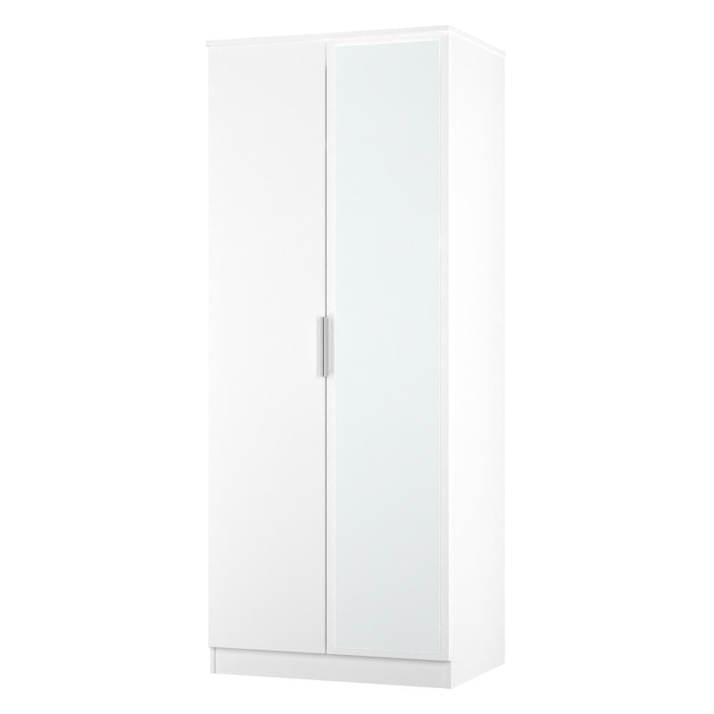 Biernat Manufactured Wood Wardrobe, White Matt