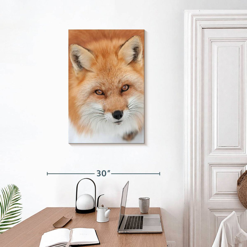 Brampt Fluffy Red Fox, 30" H x 20" W