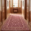 Tapis Cedar2 traditionnel à motif floral intégral bordeaux, cuivre, vert, crème et rose, lavable à la machine, antidérapant, à poils courts, pour l'intérieur et l'extérieur, adapté aux animaux domestiques, idéal pour le salon, la chambre, la salle à manger, l'entrée, le couloir ou le bureau.-1513921721