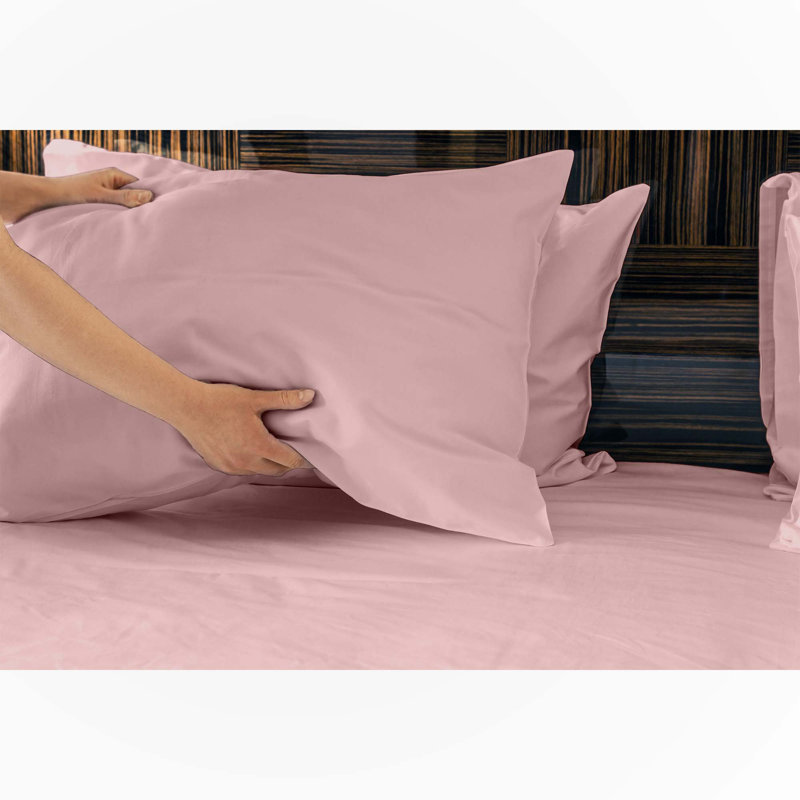 Sheet Set, Queen Sheet Set w/ 1 Fitted Sheet, 2 Pillowcases, Rose