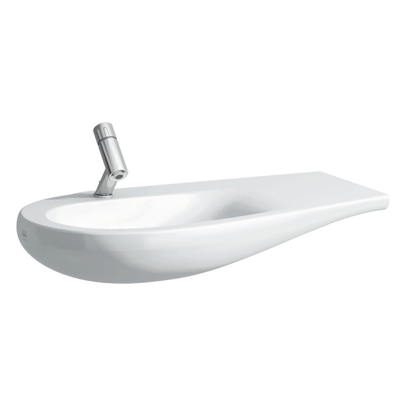 Ilbagnoalessi One Bathroom Sink, 6.5" H x 19.69" W x 35.44" L, Right, Single