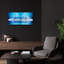 «Blue Abstract NYC Skyline» par Epic Portfolio, art mural en verre acrylique-448931740