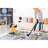 2X3 Loom & Area Rug, /Navy, For Dorm Room, Look, Stain , Non-Shedding, Stylish Cool Design, Hip