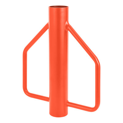 Enfonceur de poteaux LBT 12 LBT, enfonce-poteaux de clôture en métal, manuel robuste, marteau à poteaux avec poignée pour poteaux en U et poteaux en bois (orange)