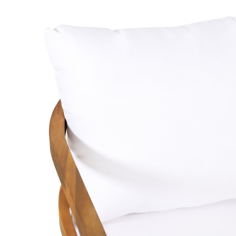Siège de jardin moderne en bois d'acacia luxueux et confortable pour le jardin