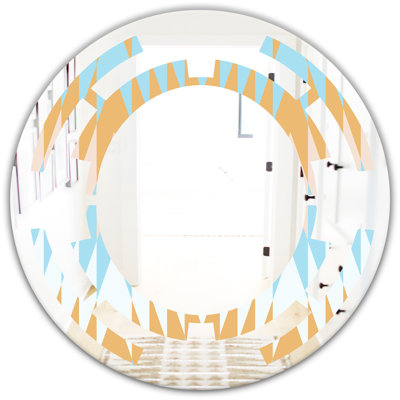 Space Abstract Design VI Modern Frameless Wall Mirror