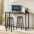 Siljan 2PC Bar Stools 65CM High