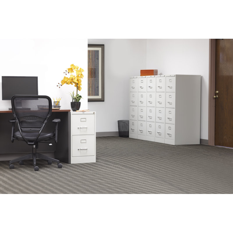 18'' Wide 2 -Drawer Steel File Cabinet, Light Gray